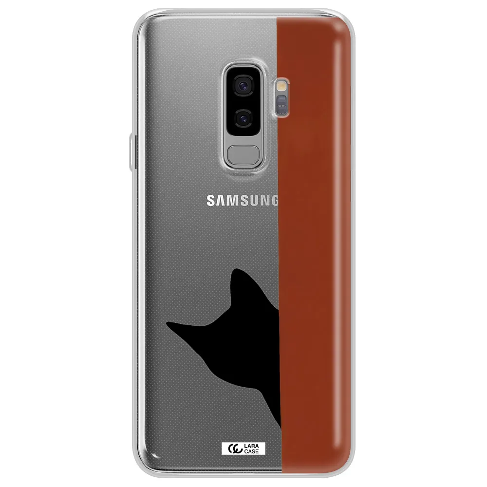 Black Cat Samsung S9 Plus Clear TPU Case