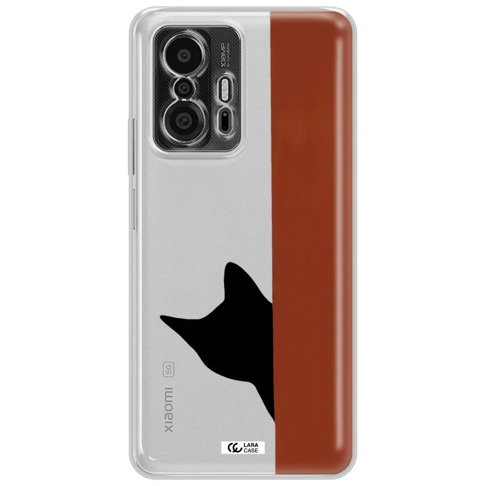 Black Cat Xiaomi 11T Pro Clear Tpu Case