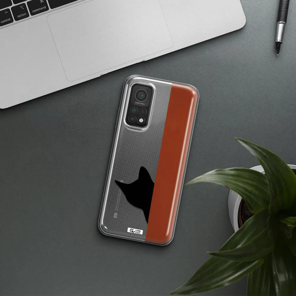 Black Cat Xiaomi Mi 10T Clear TPU Case