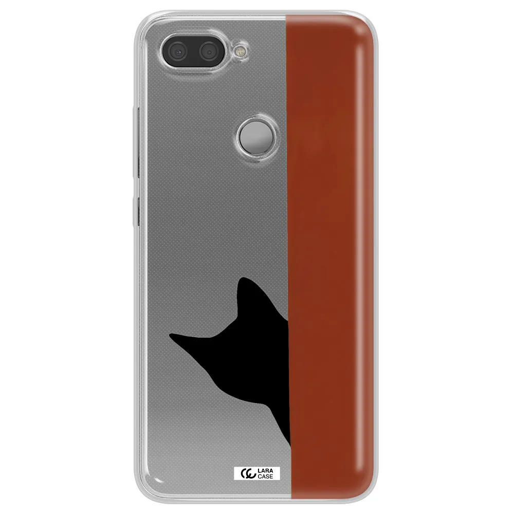 Black Cat Xiaomi Mi 8 Lite Clear TPU Case