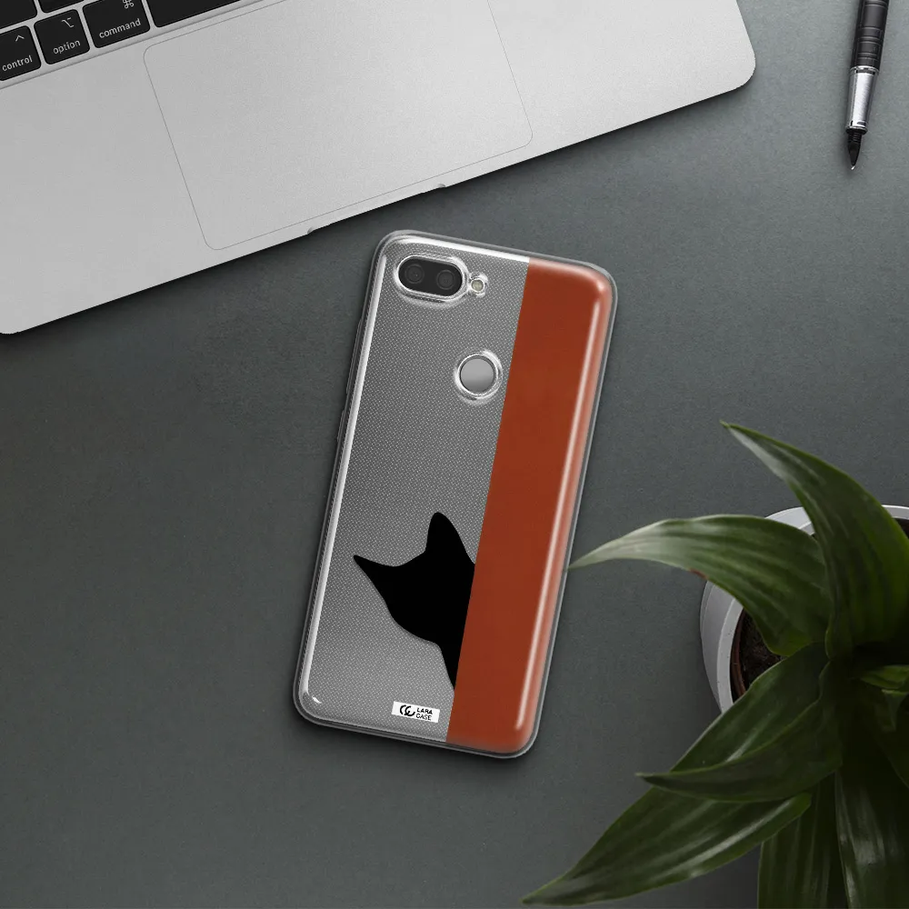 Black Cat Xiaomi Mi 8 Lite Clear TPU Case