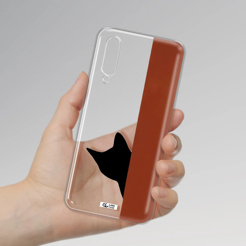 Black Cat Xiaomi Mi 9 Lite Clear Tpu Case