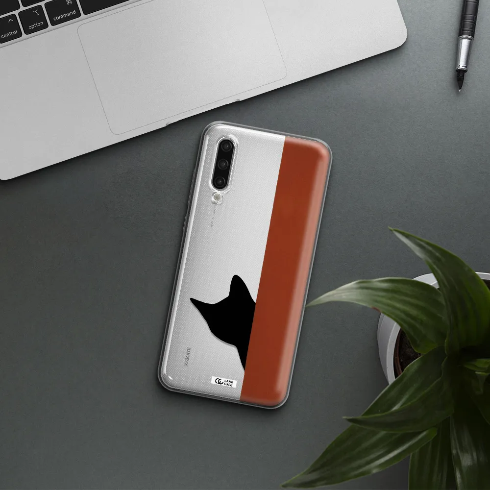 Black Cat Xiaomi Mi 9 Lite Clear Tpu Case