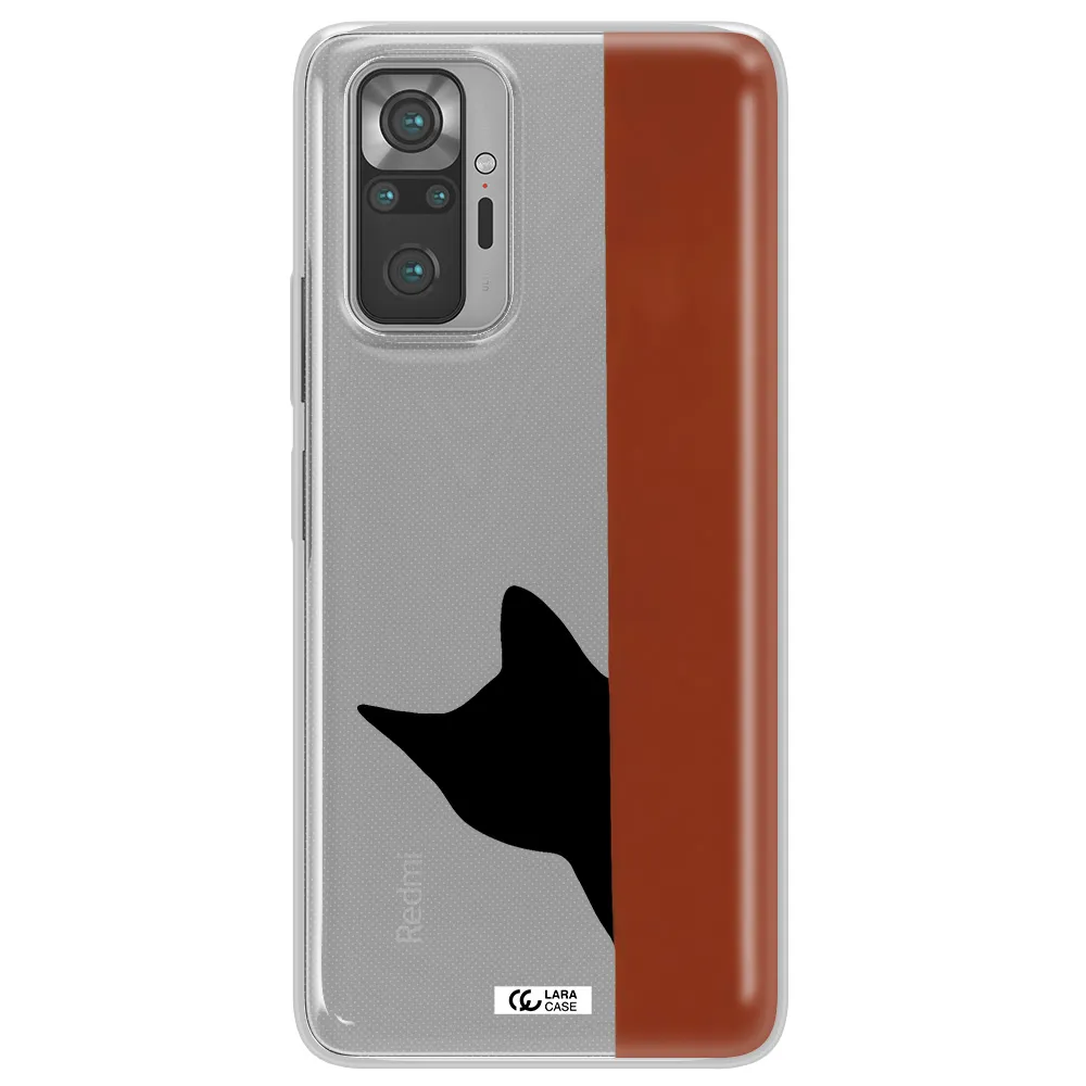 Black Cat Xiaomi Note 10 Pro Clear TPU Case