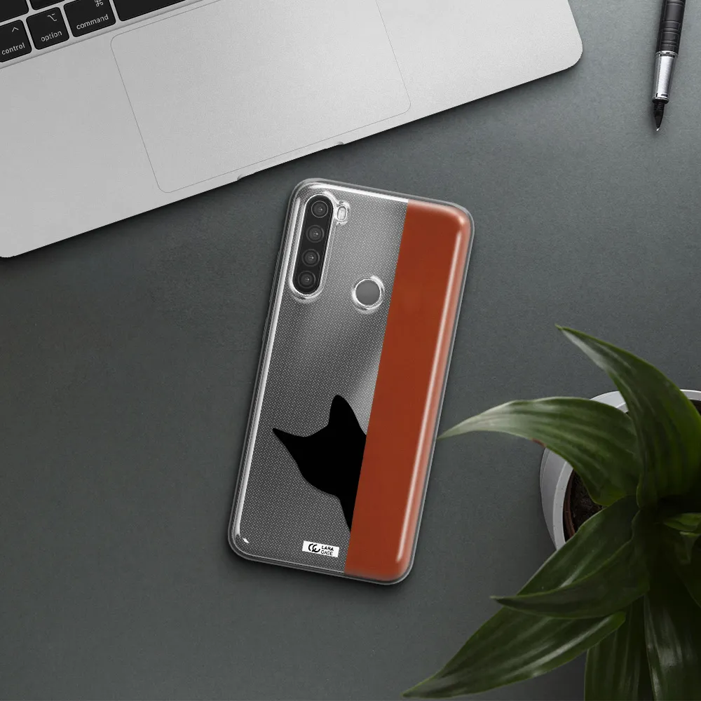 Black Cat Xiaomi Note 8 Clear TPU Case