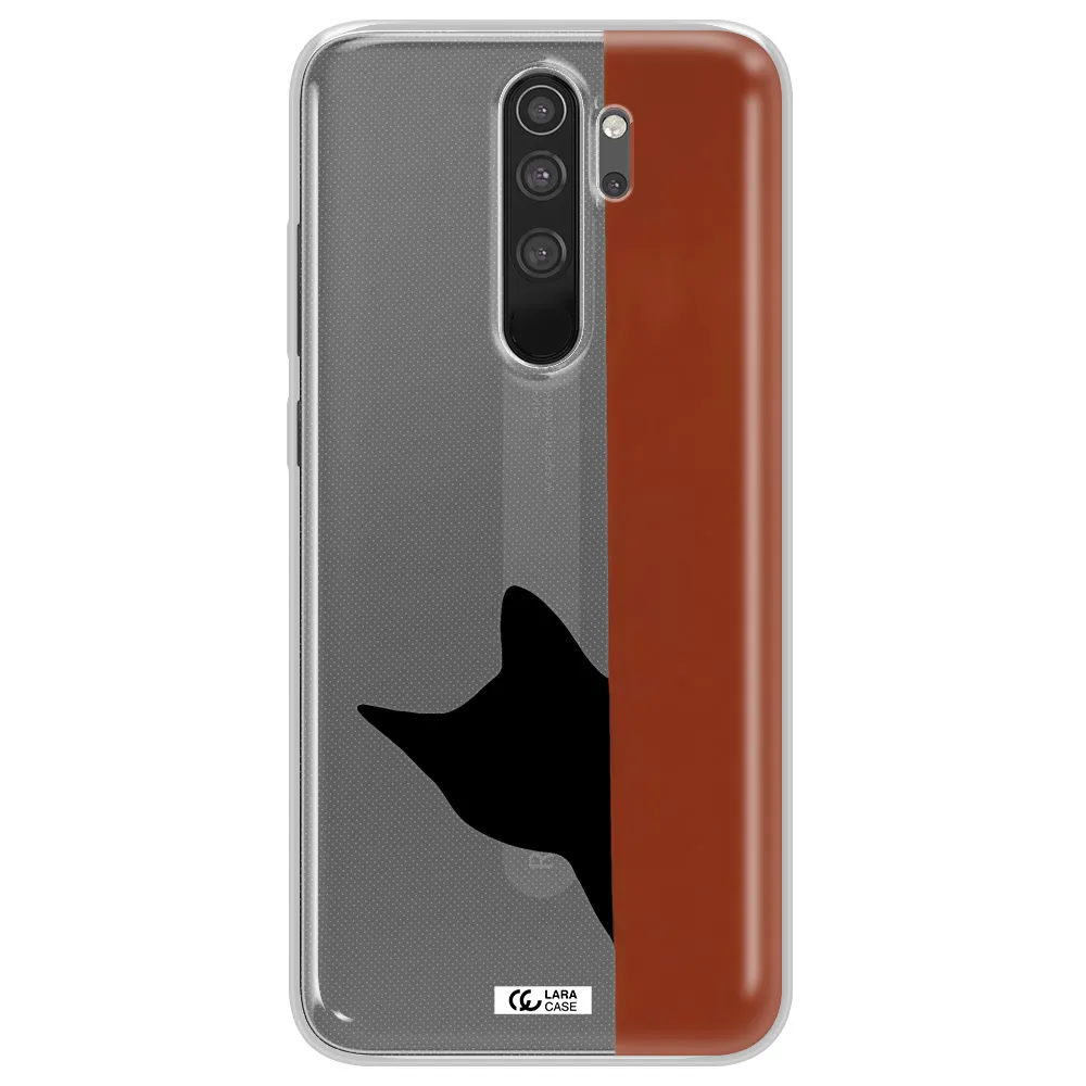 Black Cat Xiaomi Note 8 Pro Clear TPU Case