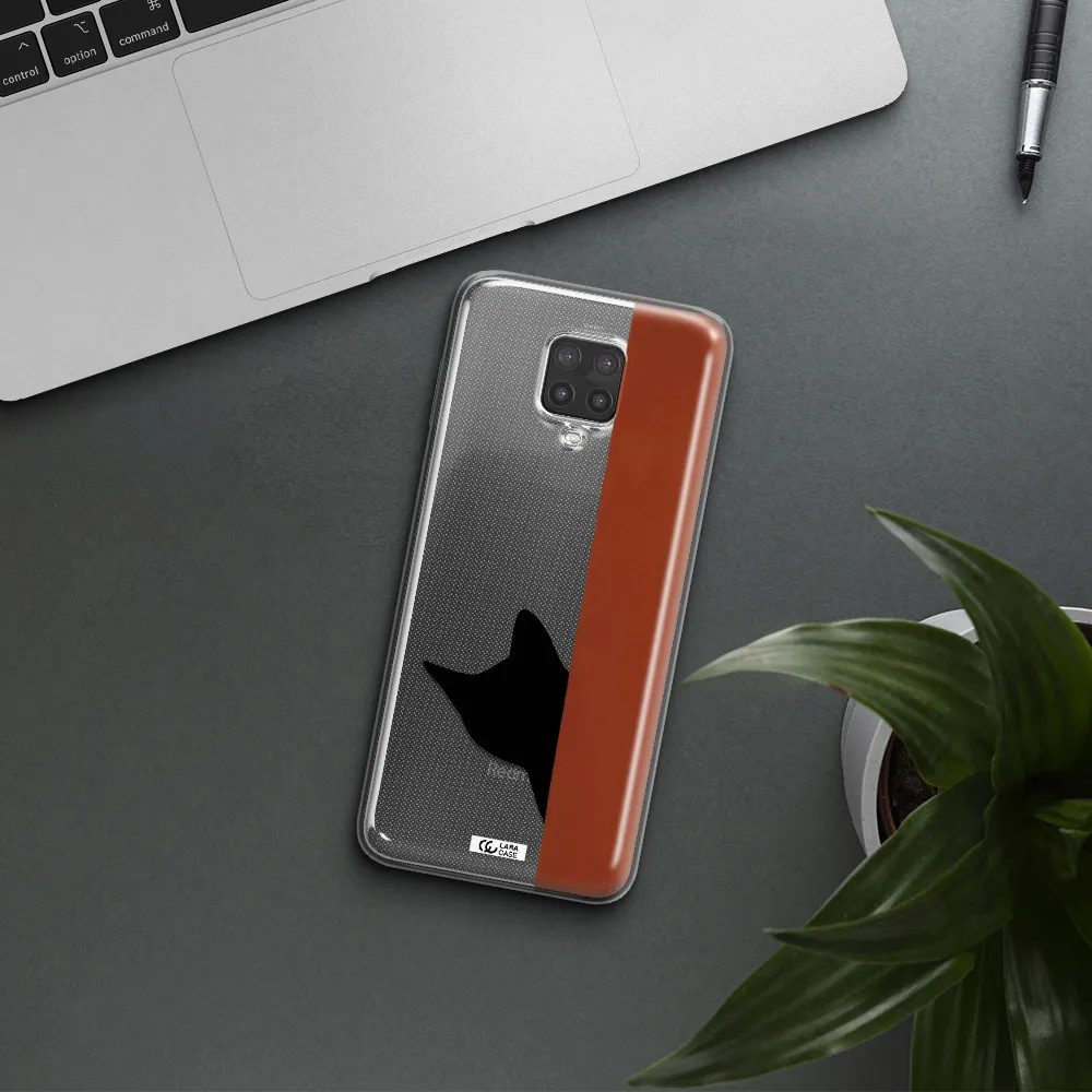 Black Cat Xiaomi Note 9 Pro Clear TPU Case
