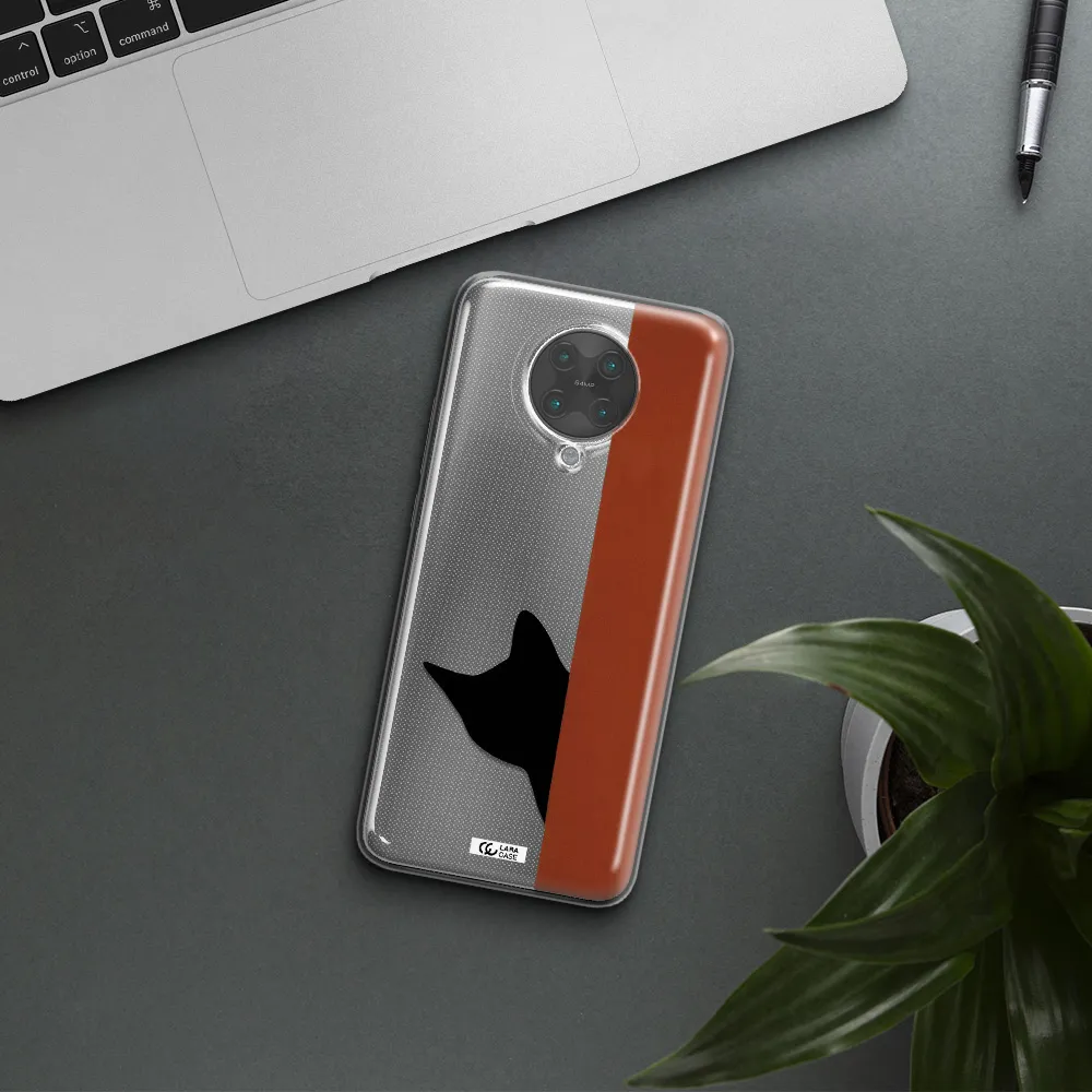 Black Cat Xiaomi Poco F2 Pro Clear TPU Case