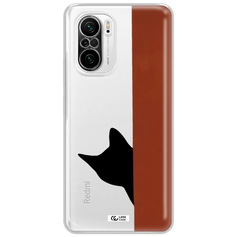 Black Cat Xiaomi Poco F3 Clear Tpu Case