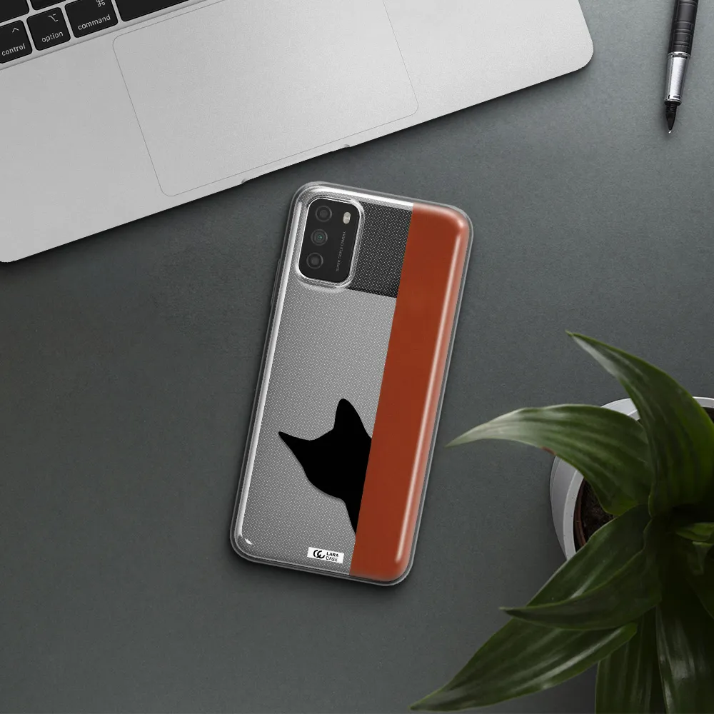 Black Cat Xiaomi Poco M3 Clear TPU Case