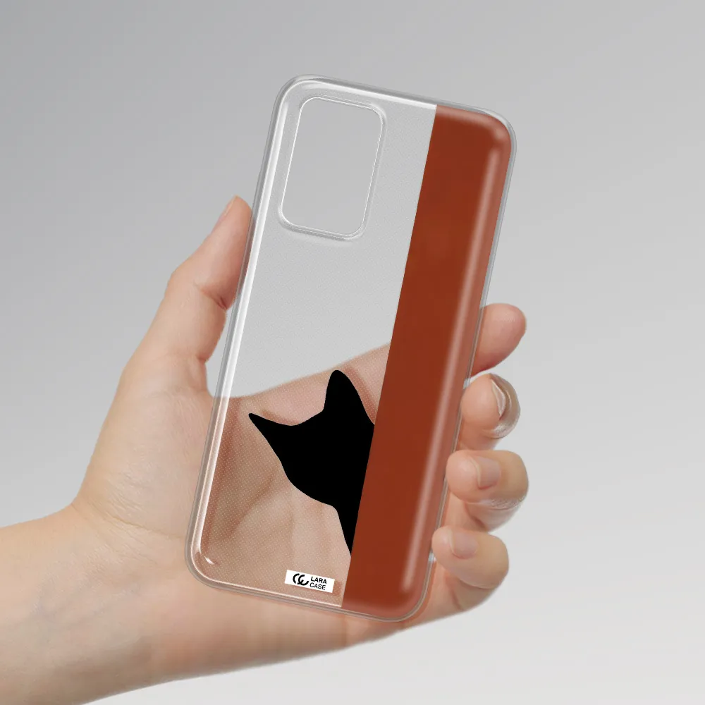 Black Cat Xiaomi Redmi 10 Clear TPU Case
