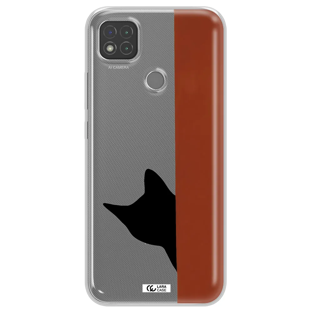 Black Cat Xiaomi Redmi 9C Clear TPU Case