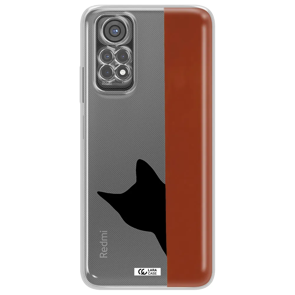 Black Cat Xiaomi Redmi Note 11S Clear Tpu Case