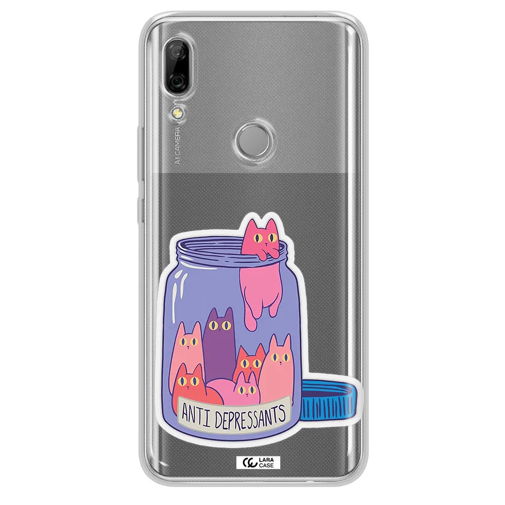Anti Depressants Cats Huawei P Smart Z Clear TPU Case