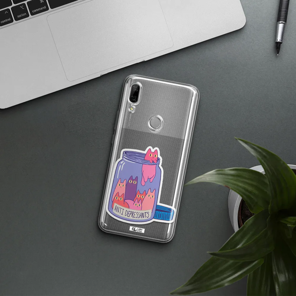 Anti Depressants Cats Huawei P Smart Z Clear TPU Case