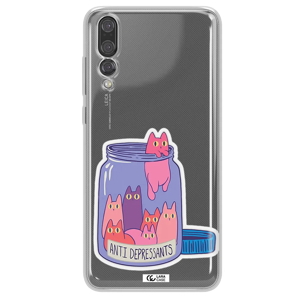 Anti Depressants Cats Huawei P20 Pro Clear TPU Case