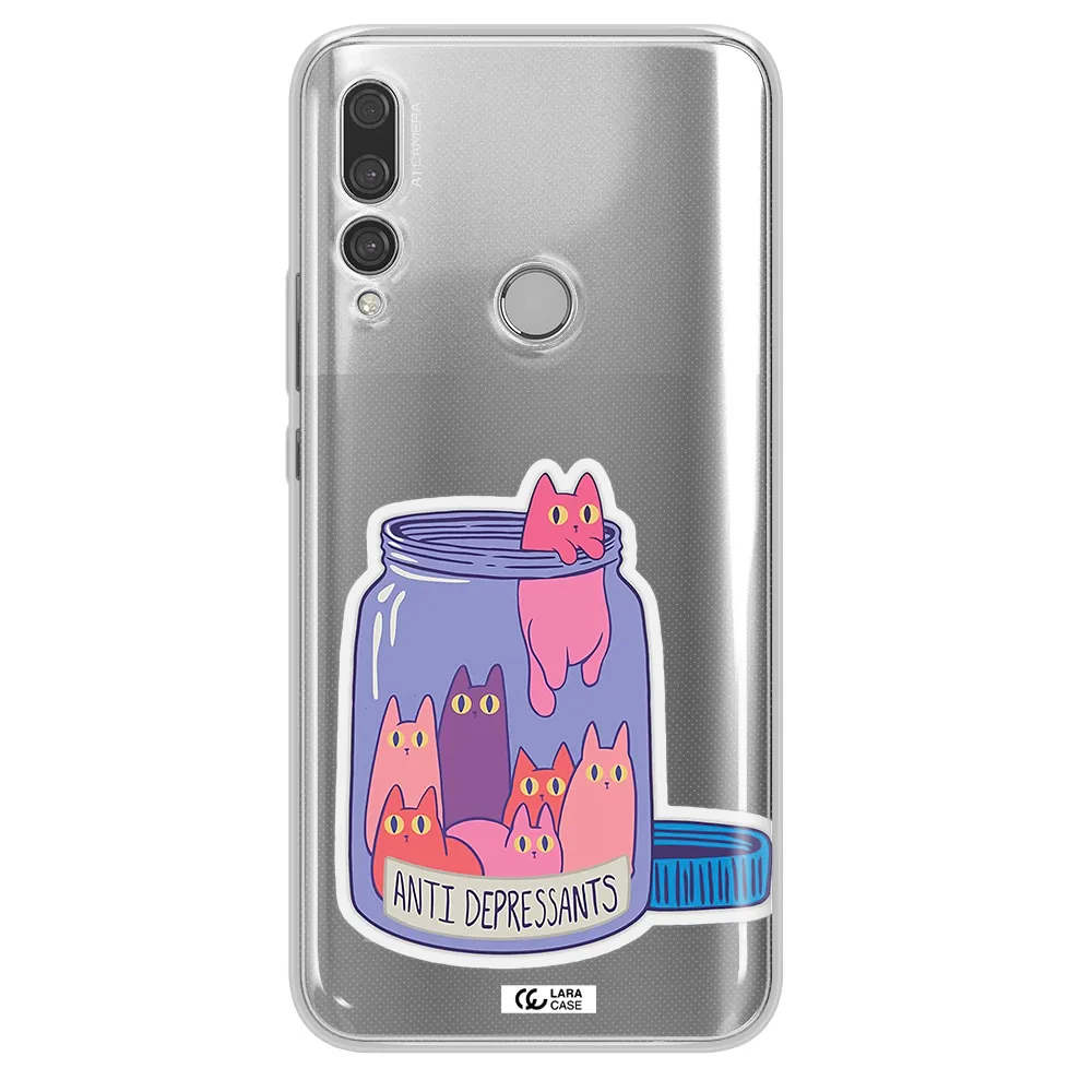 Anti Depressants Cats Huawei Y9 Prime 2019 Clear TPU Case