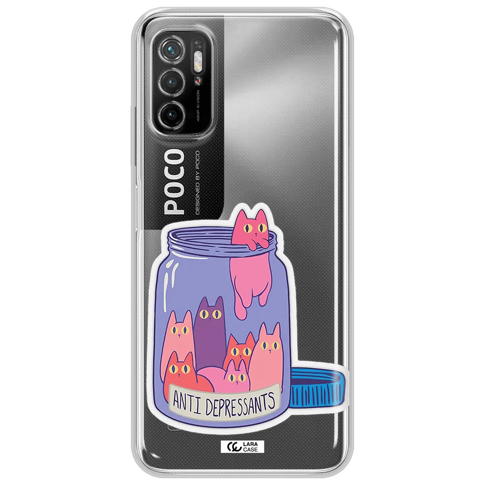 Anti Depressants Cats Xiaomi Poco M3 Pro Clear Tpu Case