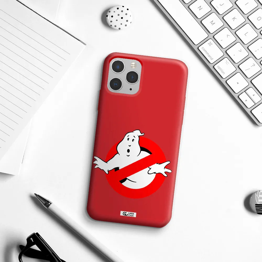Entry Of Ghosts Is Prohibited Apple iPhone 11 pro max Silicone Imperial Red Case