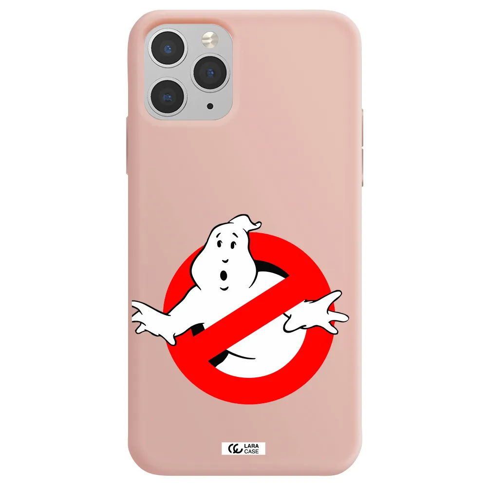 Entry Of Ghosts Is Prohibited Apple iPhone 11 pro max Silicone pastel pink Case
