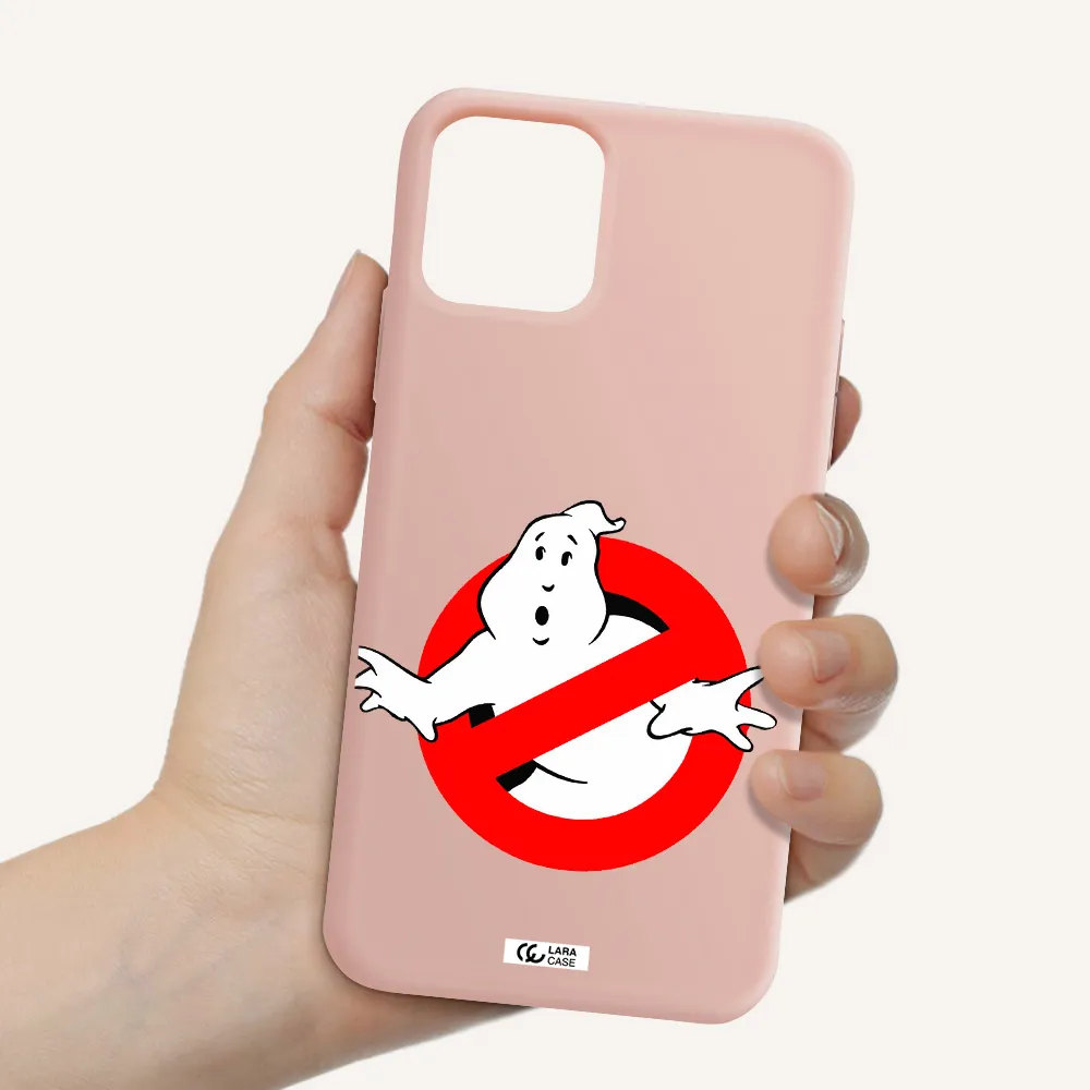 Entry Of Ghosts Is Prohibited Apple iPhone 11 pro max Silicone pastel pink Case