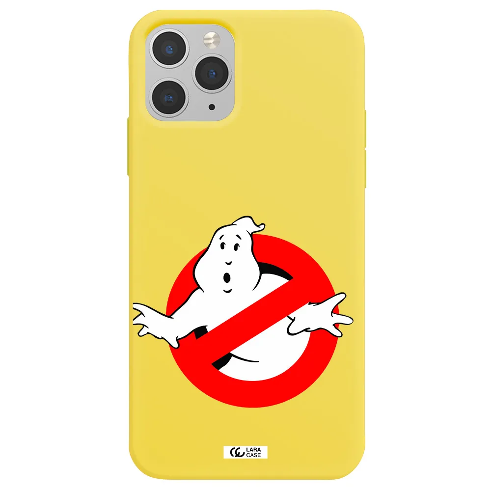 Entry Of Ghosts Is Prohibited Apple iPhone 11 pro Silicone canary yellow Case