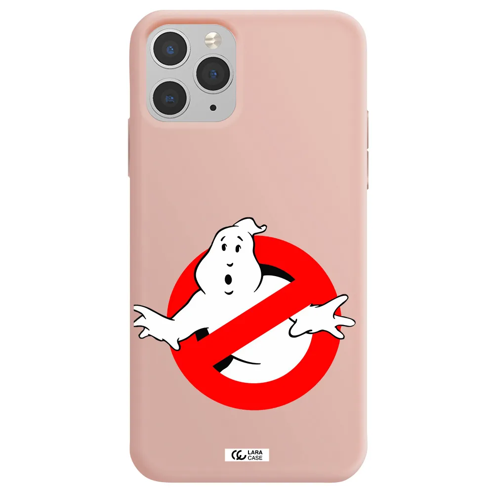 Entry Of Ghosts Is Prohibited Apple iPhone 11 pro Silicone pastel pink Case