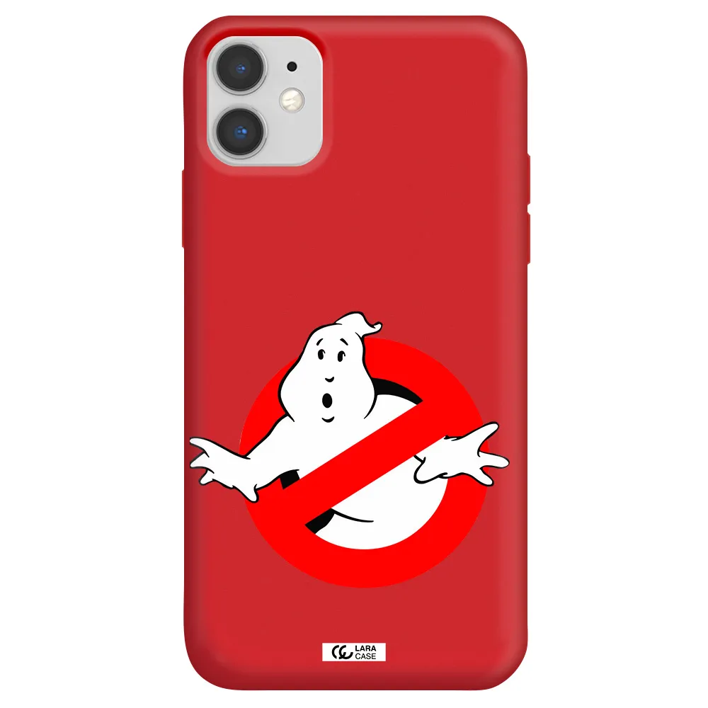 Entry Of Ghosts Is Prohibited Apple iPhone 11 Silicone Imperial Red Case