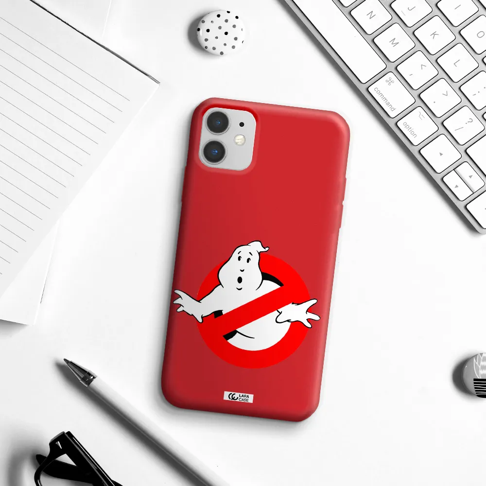 Entry Of Ghosts Is Prohibited Apple iPhone 11 Silicone Imperial Red Case