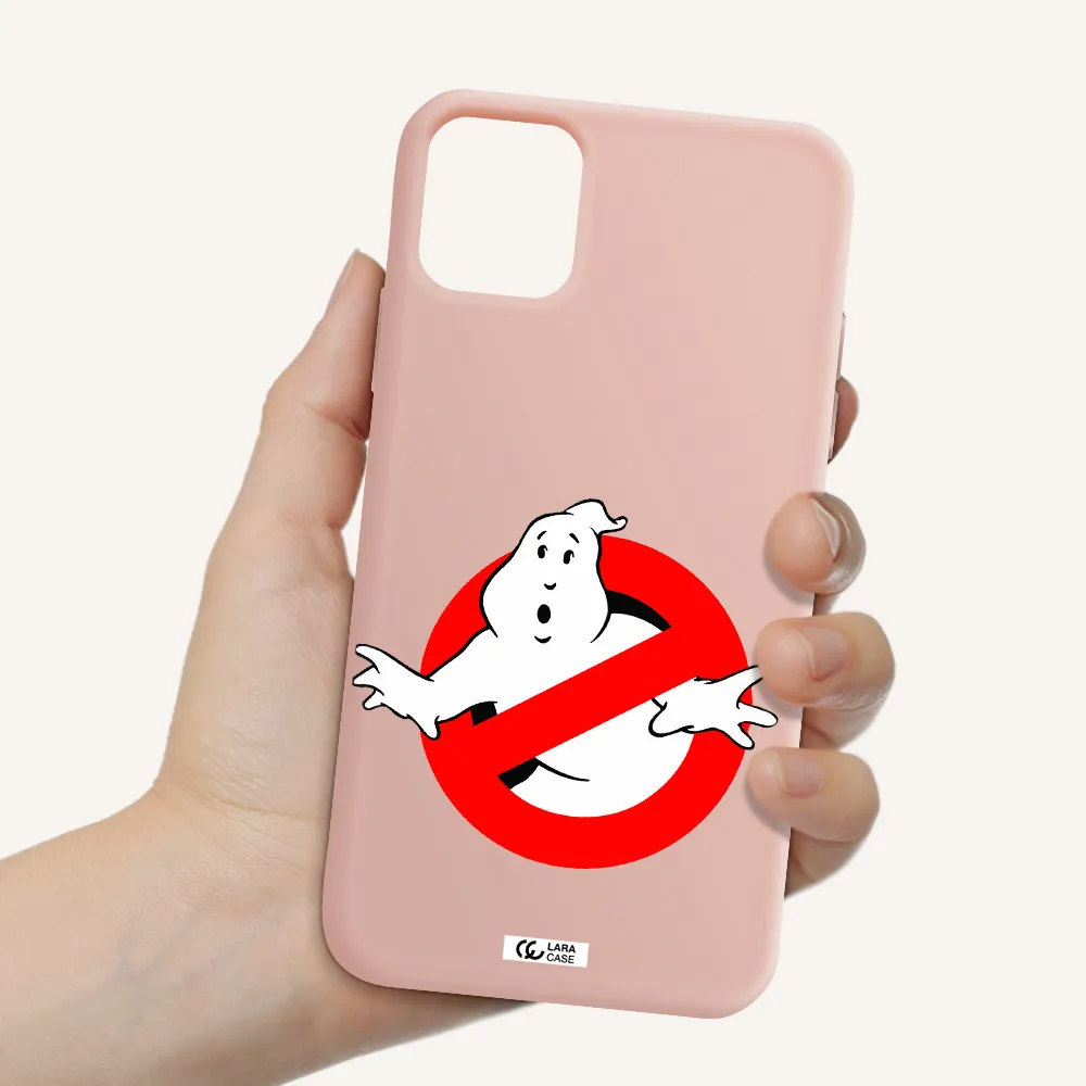 Entry Of Ghosts Is Prohibited Apple iPhone 11 Silicone pastel pink Case