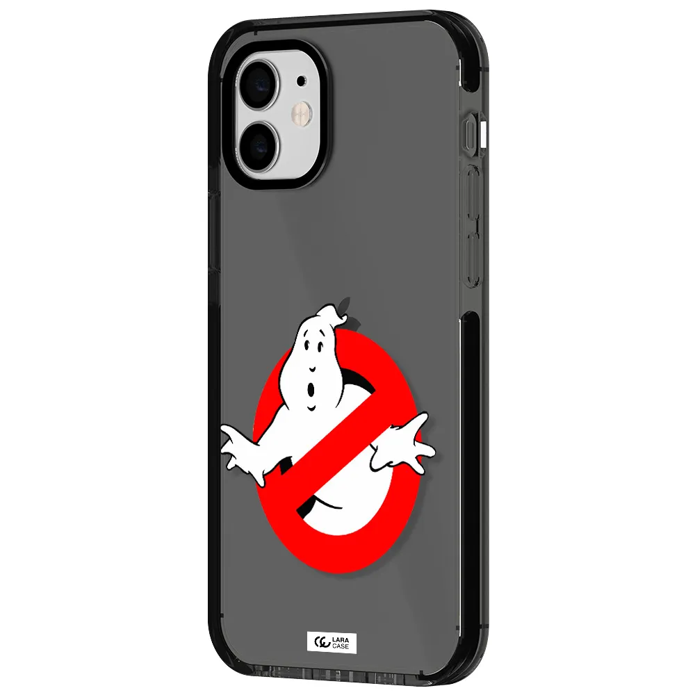 Entry Of Ghosts Is Prohibited Apple iPhone 12 impact Smoke Black Case