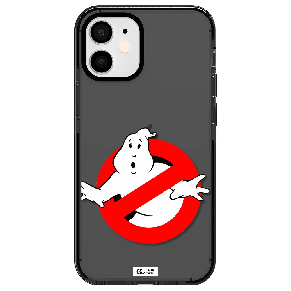 Entry Of Ghosts Is Prohibited Apple iPhone 12 mini impact Smoke Black Case