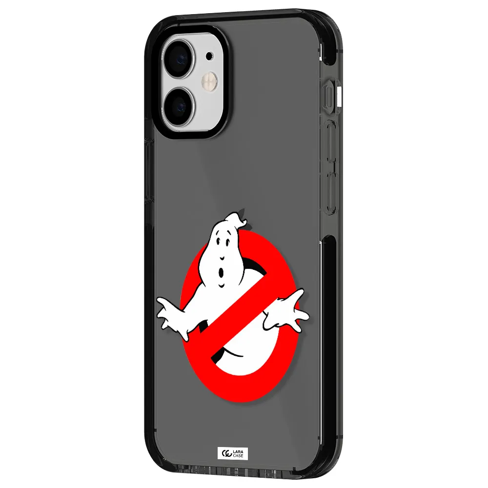 Entry Of Ghosts Is Prohibited Apple iPhone 12 mini impact Smoke Black Case