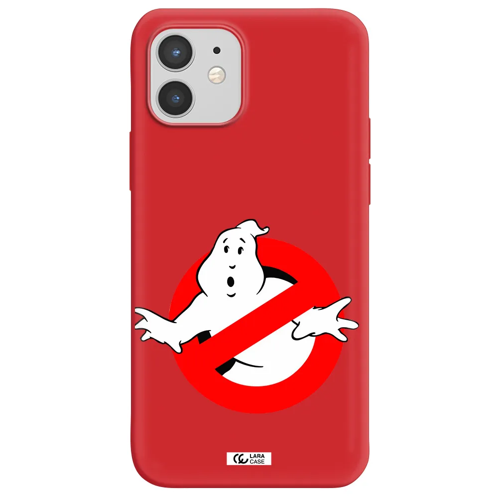 Entry Of Ghosts Is Prohibited Apple iPhone 12 mini Silicone Imperial Red Case