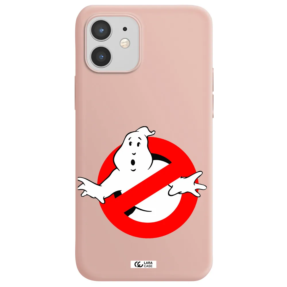 Entry Of Ghosts Is Prohibited Apple iPhone 12 mini Silicone pastel pink Case