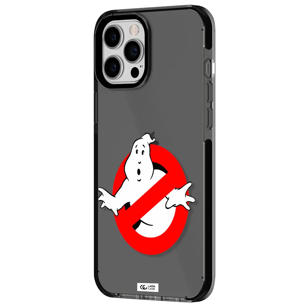 Entry Of Ghosts Is Prohibited Apple iPhone 12 pro max impact Smoke Black Case