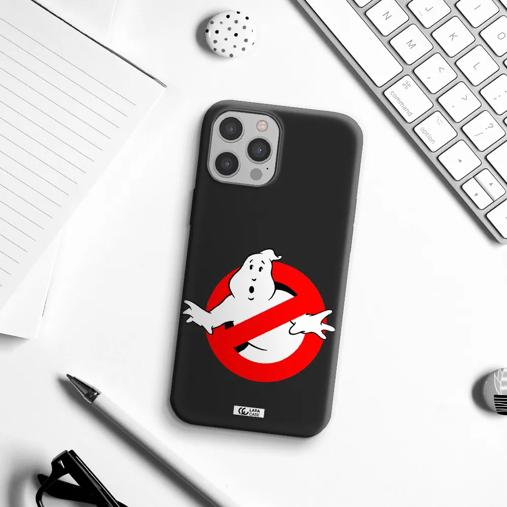 Entry Of Ghosts Is Prohibited Apple iPhone 12 pro max Silicone black Case