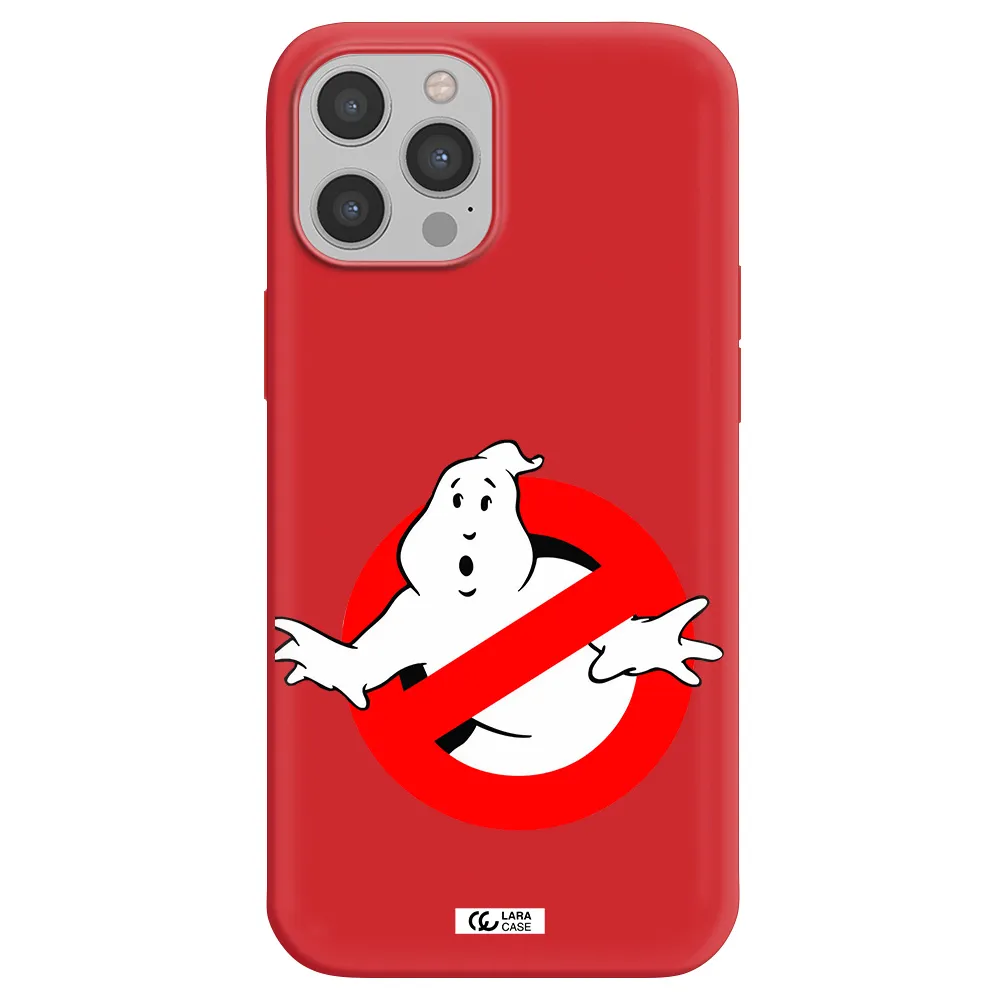 Entry Of Ghosts Is Prohibited Apple iPhone 12 pro max Silicone Imperial Red Case