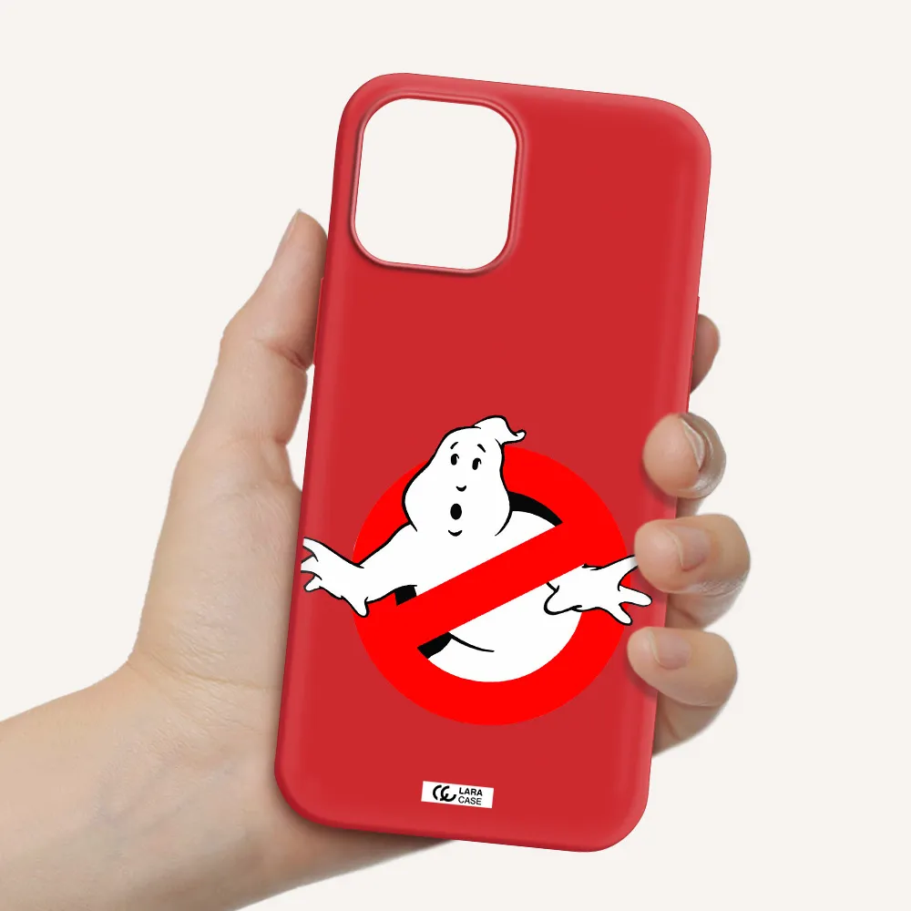Entry Of Ghosts Is Prohibited Apple iPhone 12 pro Silicone Imperial Red Case