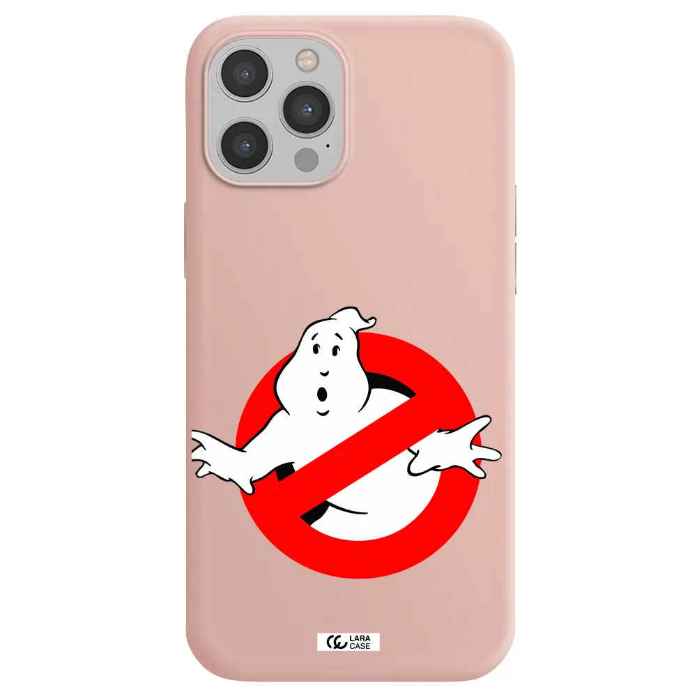 Entry Of Ghosts Is Prohibited Apple iPhone 12 pro Silicone pastel pink Case