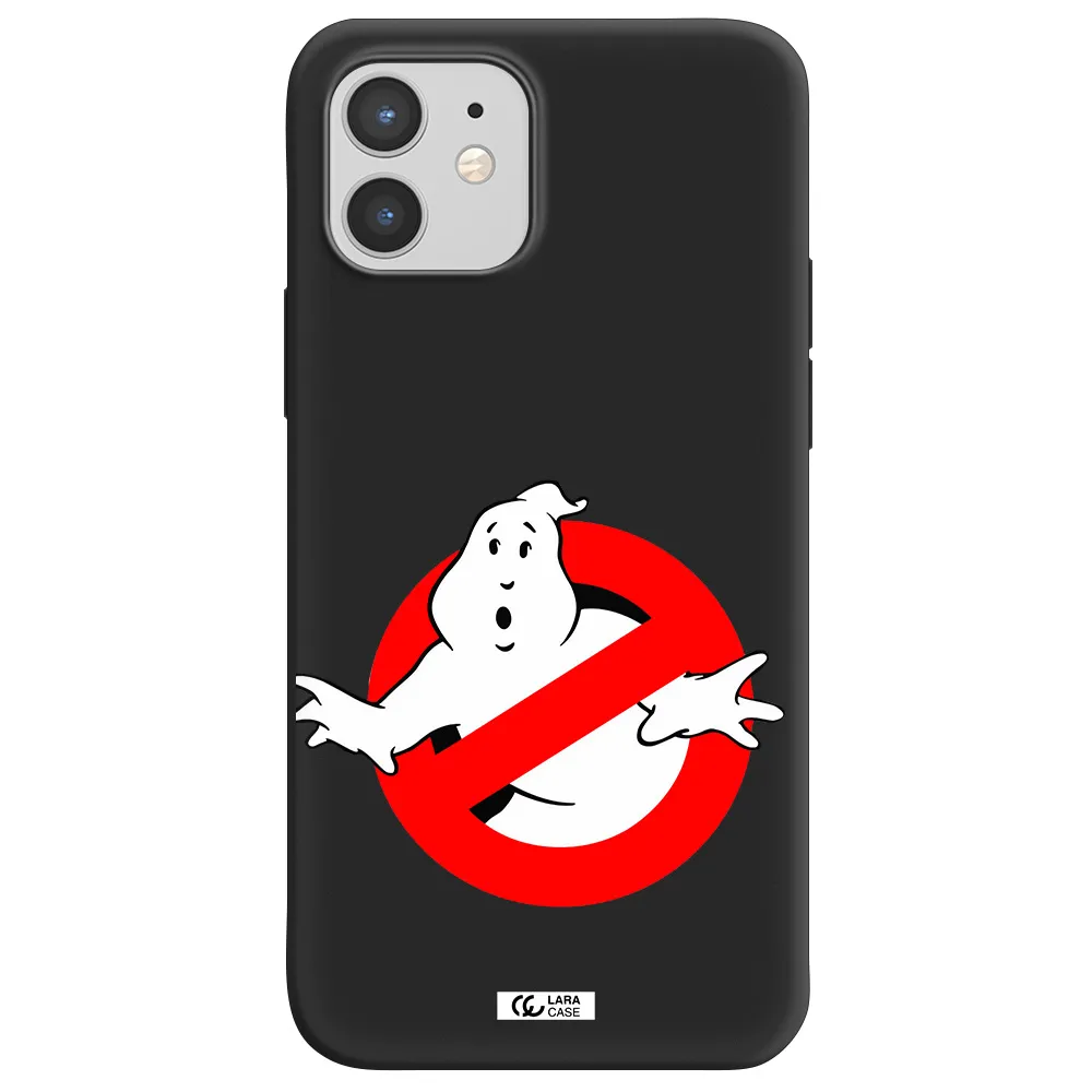 Entry Of Ghosts Is Prohibited Apple iPhone 12 Silicone black Case