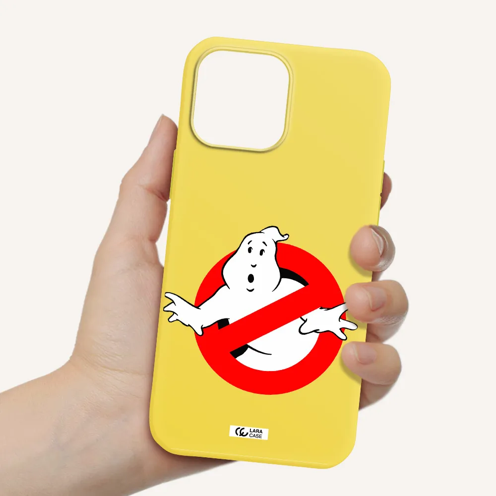 Entry Of Ghosts Is Prohibited Apple iPhone 13 Pro Silicone canary yellow Case