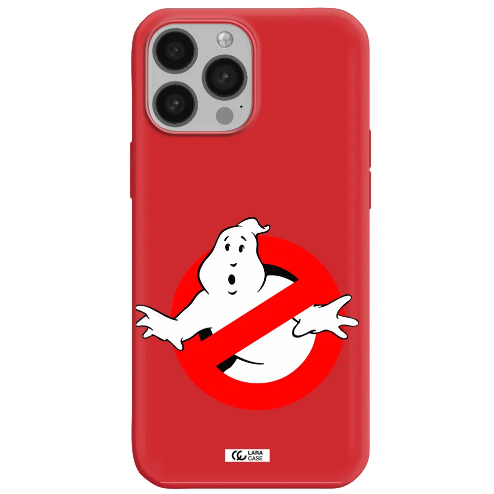 Entry Of Ghosts Is Prohibited Apple iPhone 13 Pro Silicone Imperial Red Case