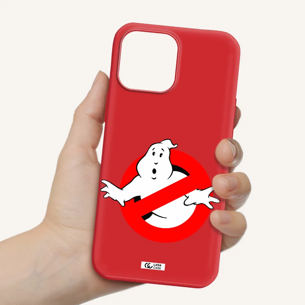 Entry Of Ghosts Is Prohibited Apple iPhone 13 Pro Silicone Imperial Red Case
