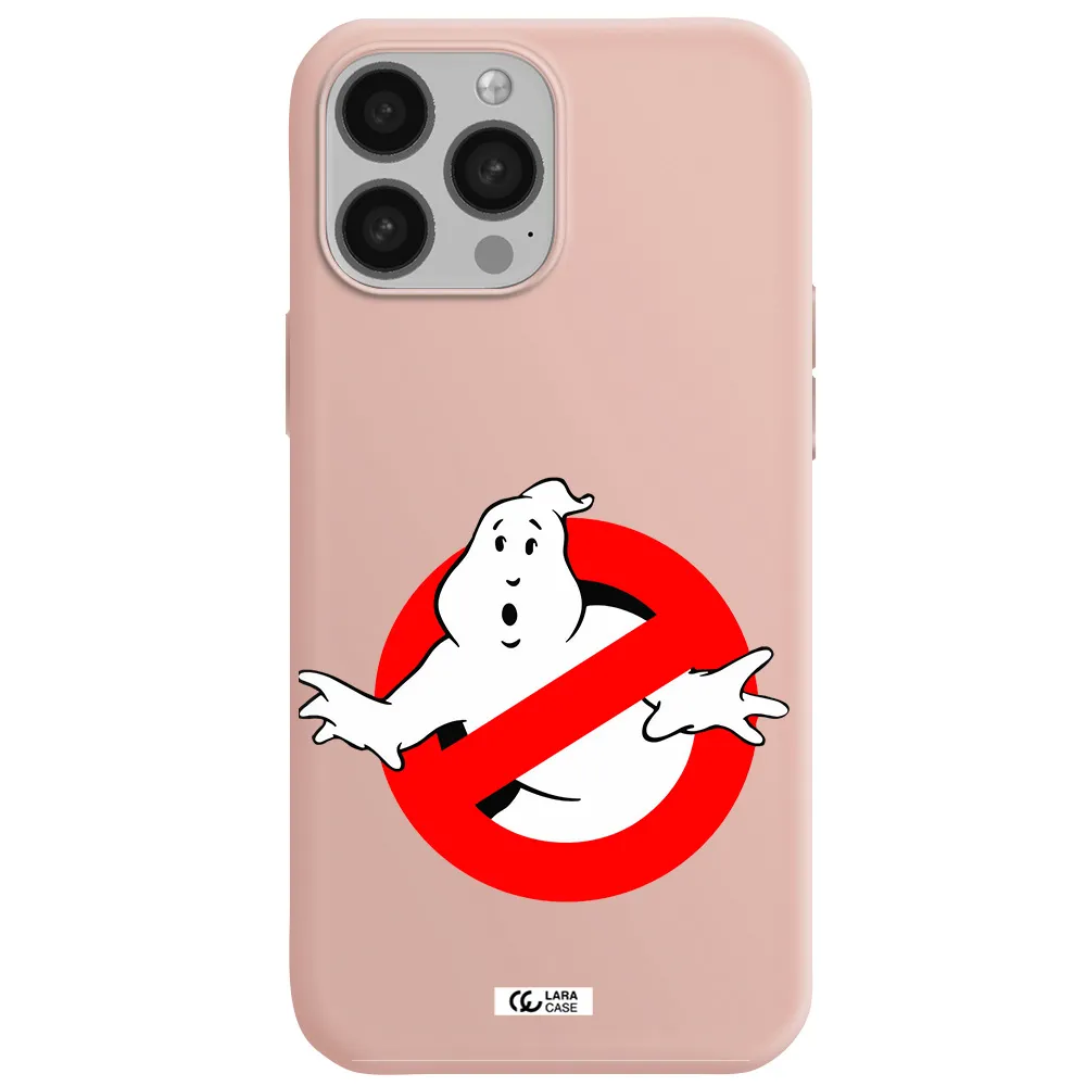 Entry Of Ghosts Is Prohibited Apple iPhone 13 Pro Silicone pastel pink Case