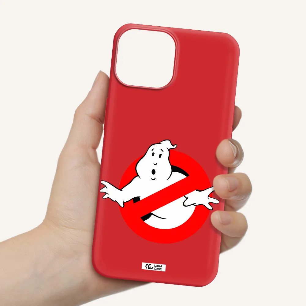 Entry Of Ghosts Is Prohibited Apple iPhone 13 Silicone Imperial Red Case