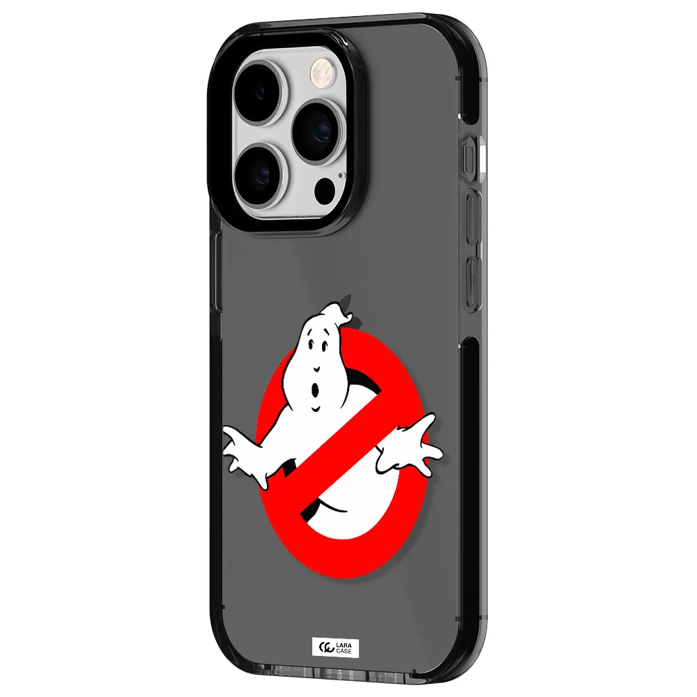 Entry Of Ghosts Is Prohibited Apple iPhone 14 pro impact Smoke Black Case