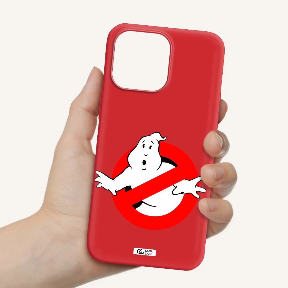 Entry Of Ghosts Is Prohibited Apple iPhone 14 pro max Silicone Imperial Red Case