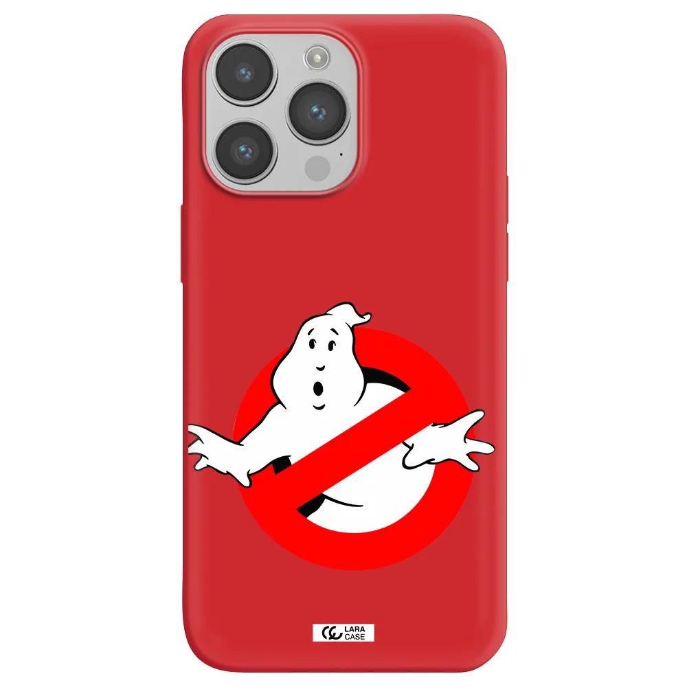 Entry Of Ghosts Is Prohibited Apple iPhone 14 pro Silicone Imperial Red Case