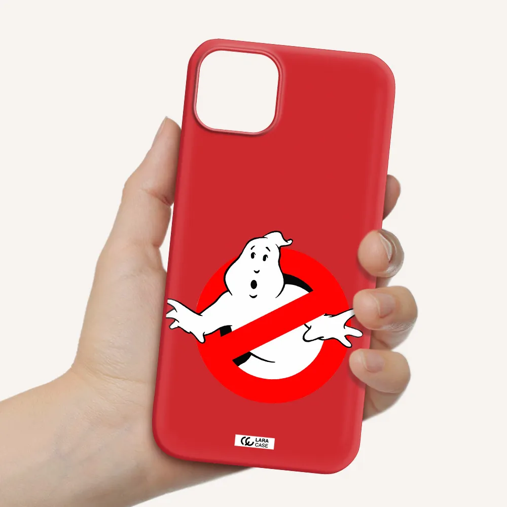 Entry Of Ghosts Is Prohibited Apple iPhone 14 Silicone Imperial Red Case